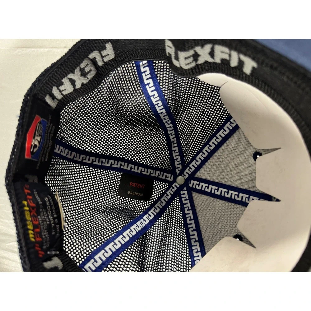 Brand New JT Racing USA Flexfit Trucker Hat Navy Blue Mesh Back Embroidered Cap